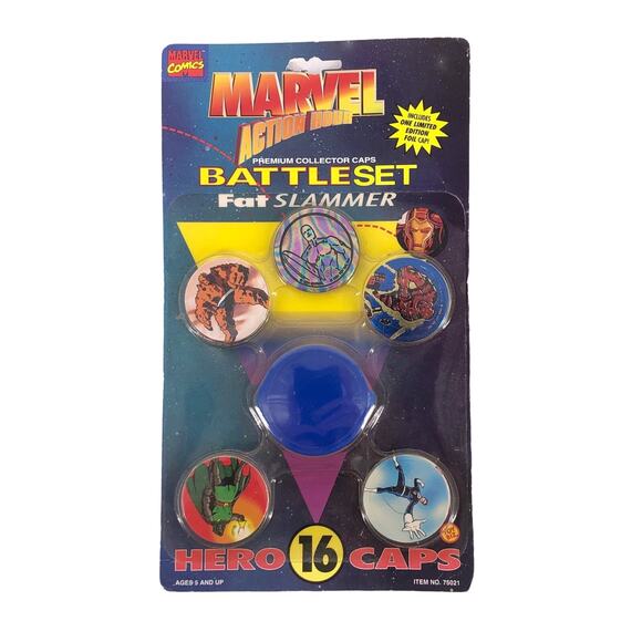 Marvel Comics Action Hour pogs Battle Set 1994 New in Sealed Package vintage - Picture 1 of 5